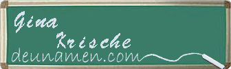 Gina Krische Visitenkarte
